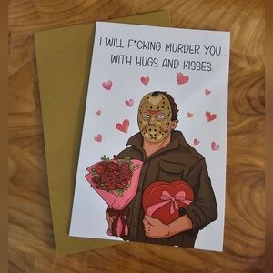 Funny Valentine's Day Card Friday The 13th Themed
